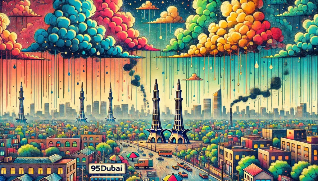 Artificial Rain in Lahore to Combat Pollution - 95dubai.com Illustration